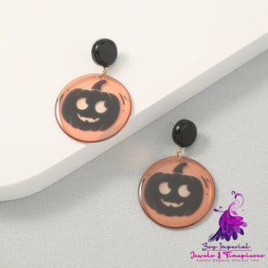 Simple Geometric Personality Halloween Earrings