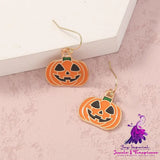 Simple Geometric Personality Halloween Earrings