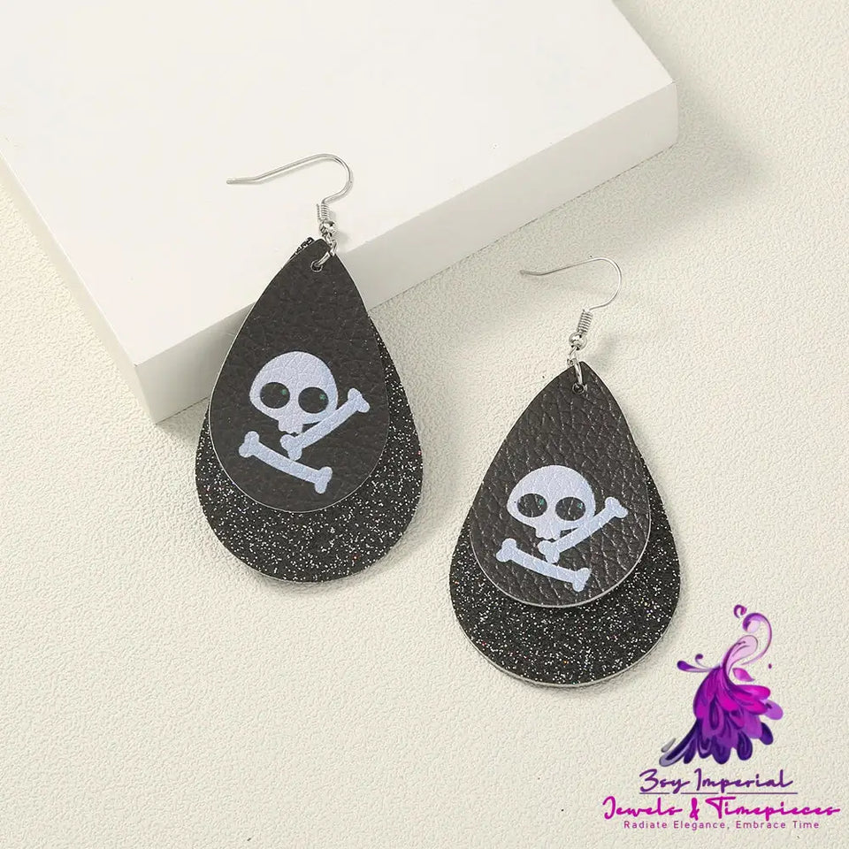 Simple Geometric Halloween Earrings