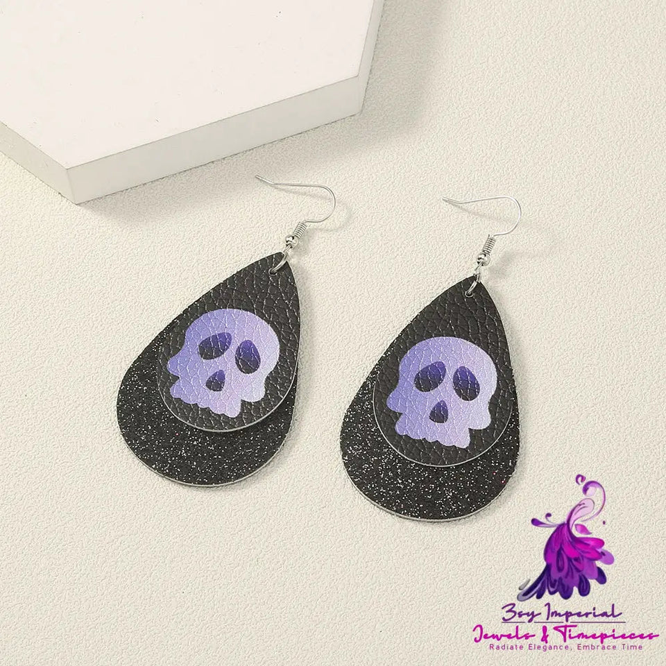 Simple Geometric Personality Halloween Earrings