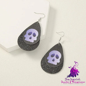 Simple Geometric Personality Halloween Earrings