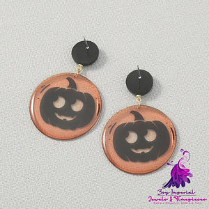 Simple Geometric Personality Halloween Earrings