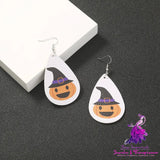 Simple Geometric Personality Halloween Earrings