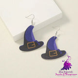 Simple Geometric Personality Halloween Earrings