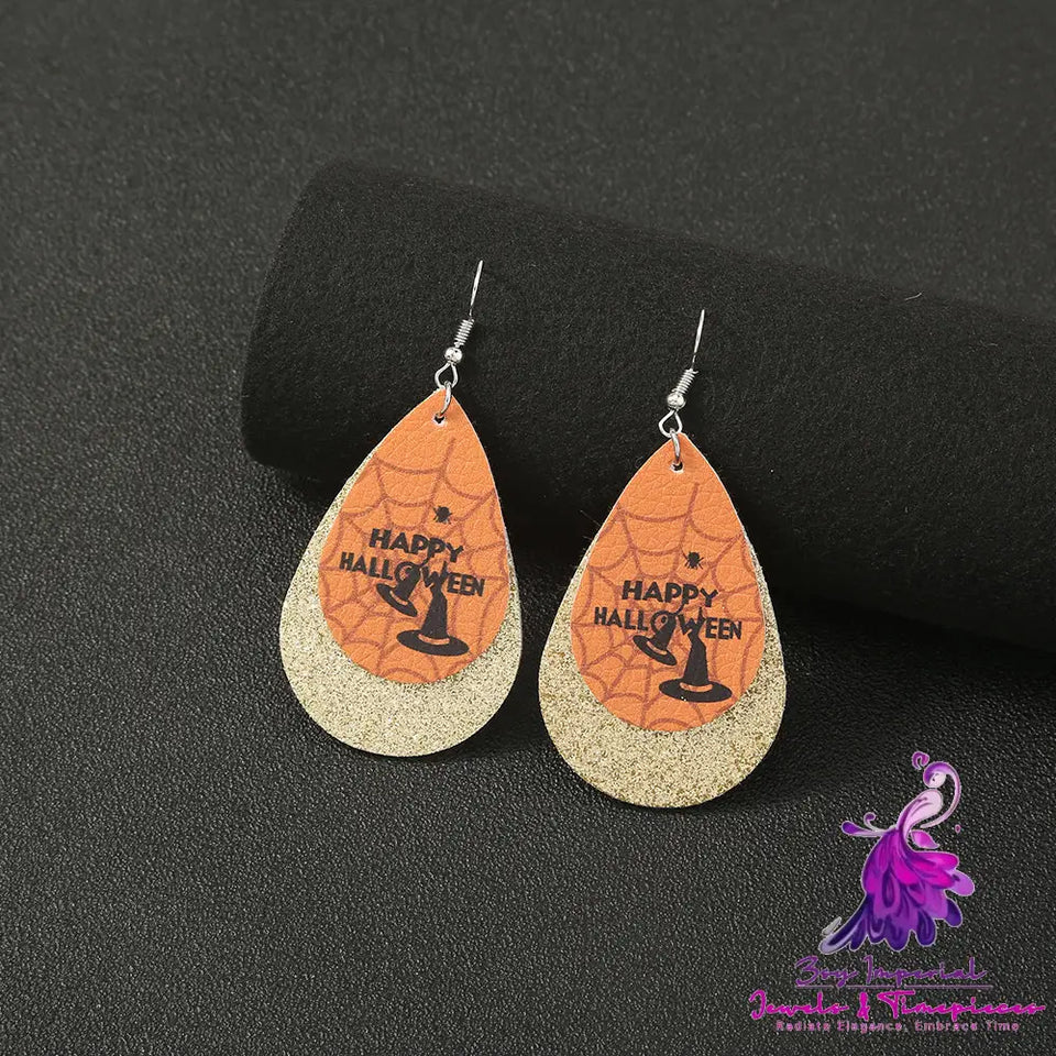 Simple Geometric Halloween Earrings