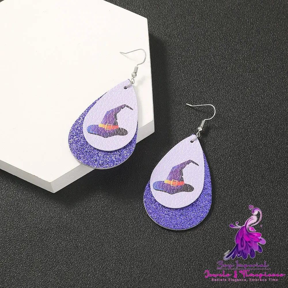 Simple Geometric Halloween Earrings