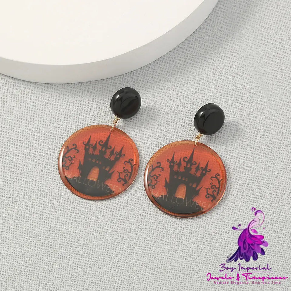 Simple Geometric Halloween Earrings