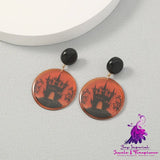 Simple Geometric Halloween Earrings