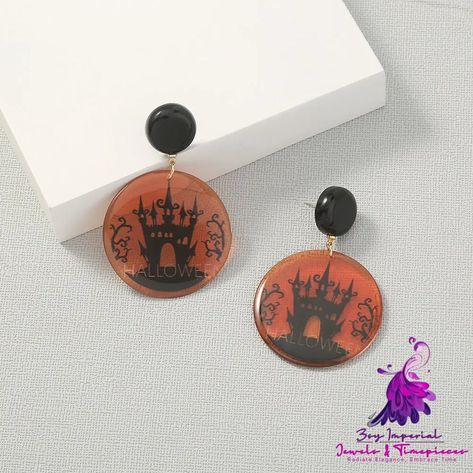 Simple Geometric Halloween Earrings