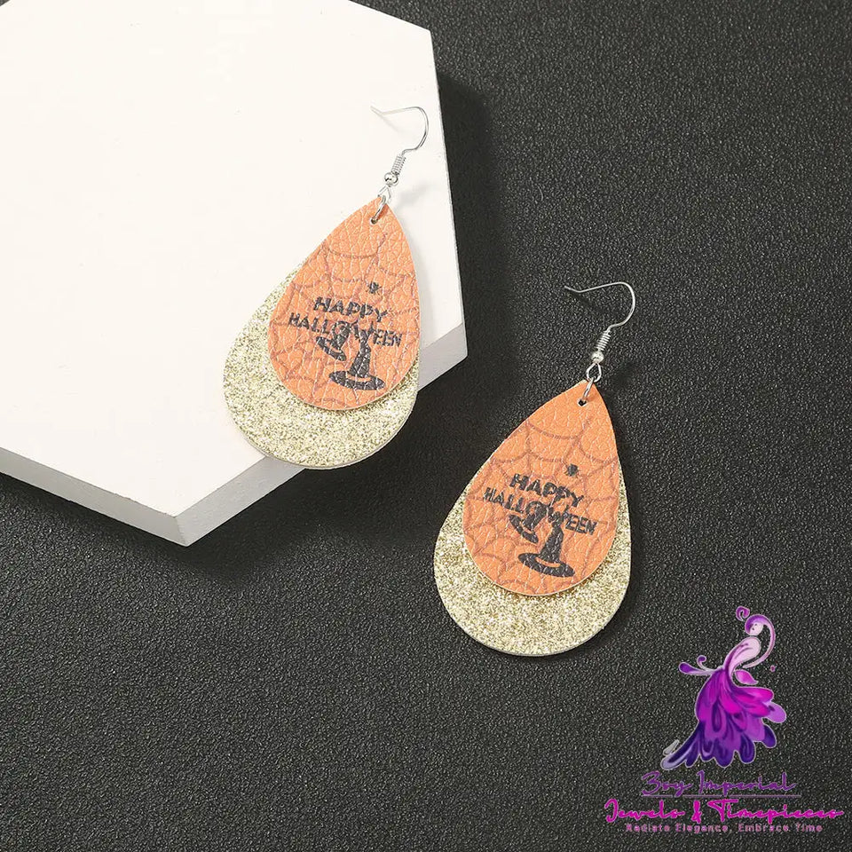 Simple Geometric Halloween Earrings