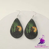 Simple Geometric Personality Halloween Earrings