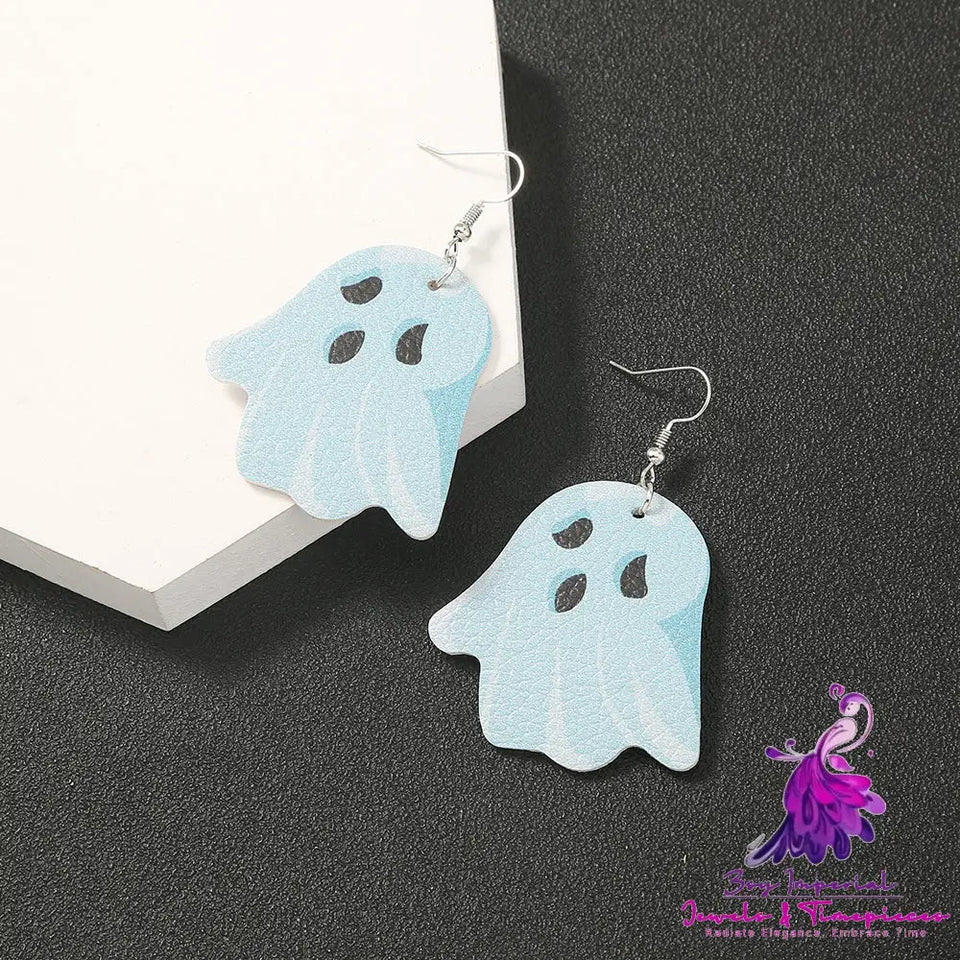 Simple Geometric Personality Halloween Earrings