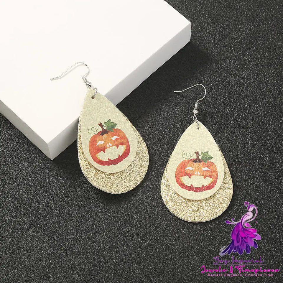 Simple Geometric Personality Halloween Earrings