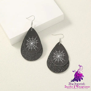 Simple Geometric Personality Halloween Earrings