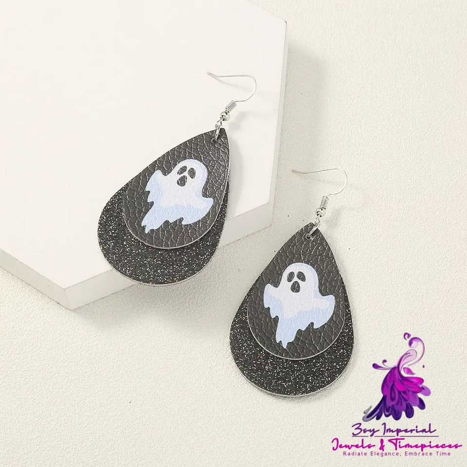 Simple Geometric Halloween Earrings