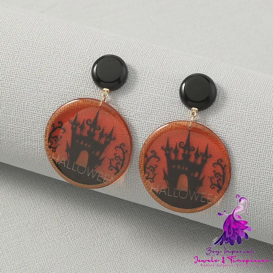 Simple Geometric Halloween Earrings