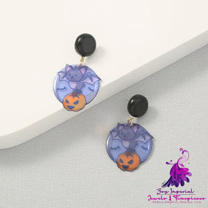 Simple Geometric Personality Halloween Earrings