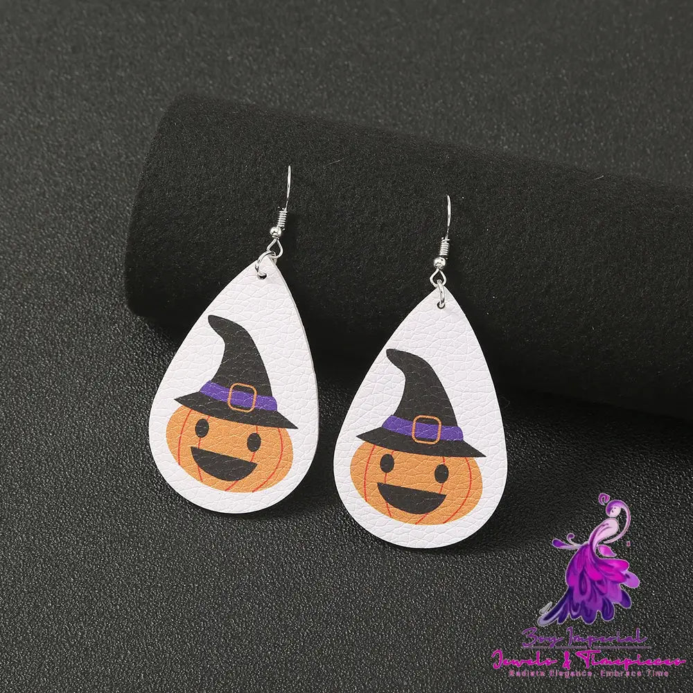 Simple Geometric Personality Halloween Earrings