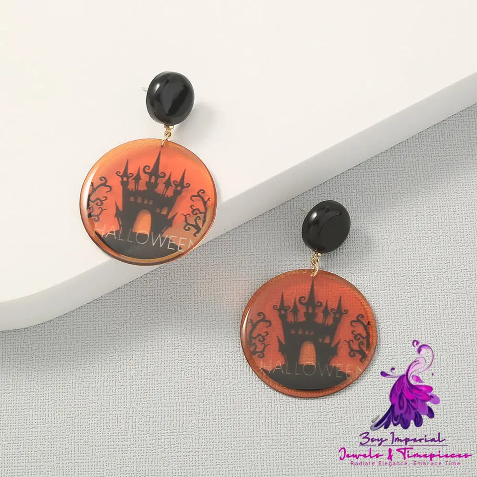 Simple Geometric Halloween Earrings