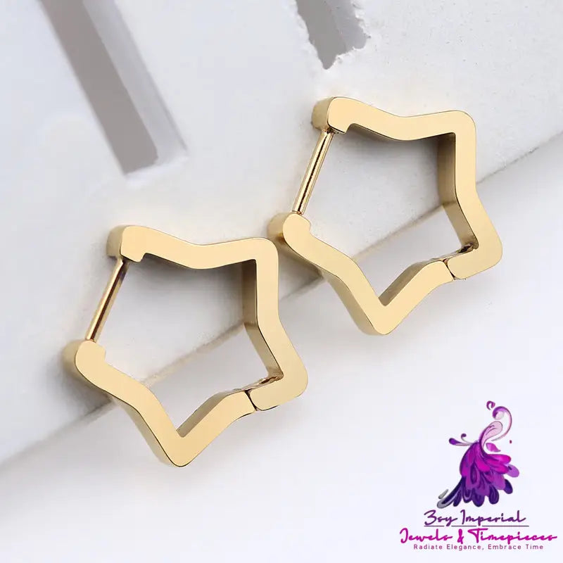 Stainless Steel Geometric Personality Trendy Earrings