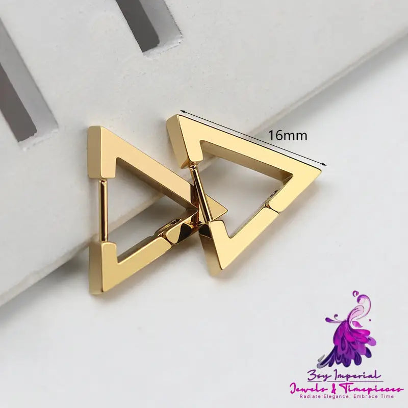 Stainless Steel Geometric Personality Trendy Earrings