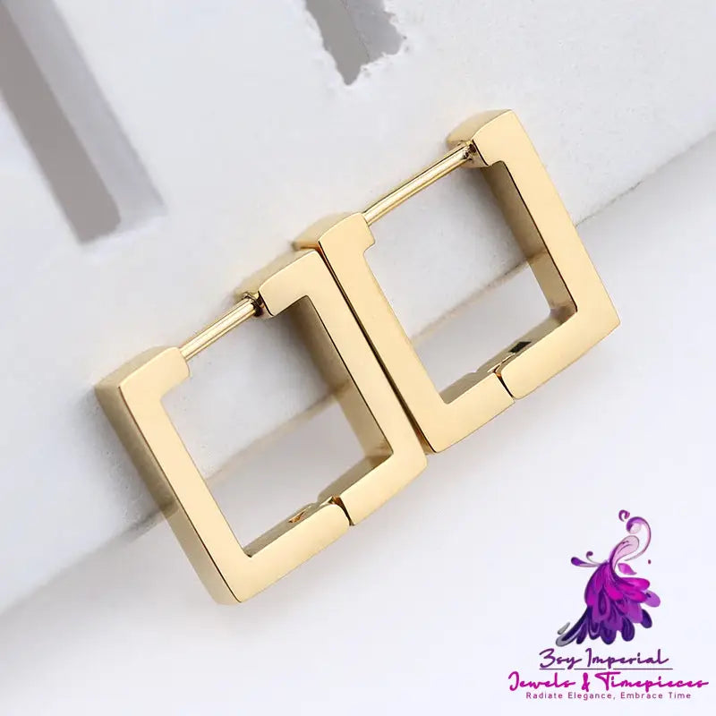 Stainless Steel Geometric Personality Trendy Earrings