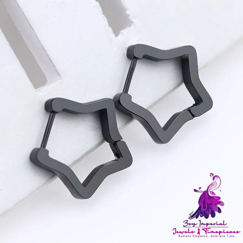 Stainless Steel Geometric Personality Trendy Earrings