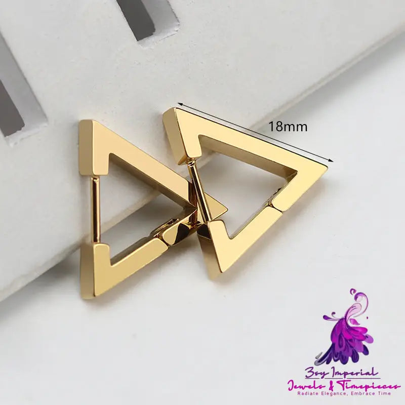 Stainless Steel Geometric Personality Trendy Earrings