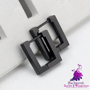 Stainless Steel Geometric Personality Trendy Earrings