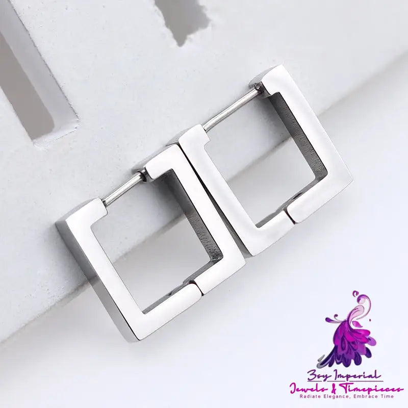 Stainless Steel Geometric Personality Trendy Earrings