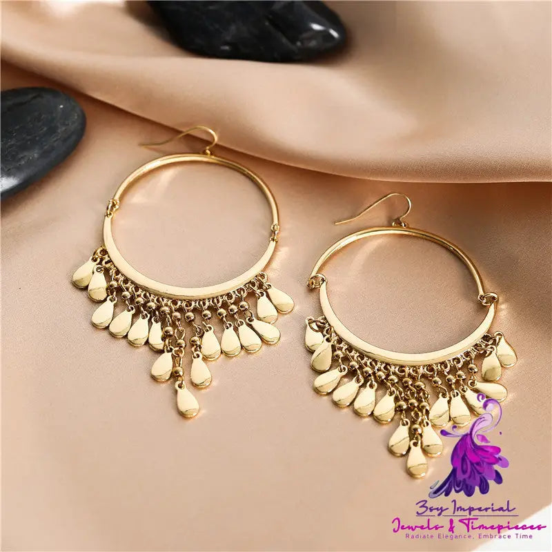 Women’s Fashion Geometric Tassel Earrings