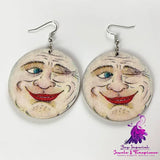 Horror Ghost Wood Earrings