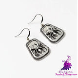 Ghost Insect Spider Alloy Earrings