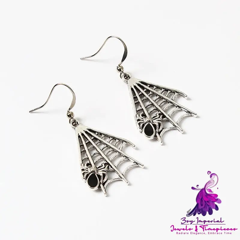 Ghost Insect Spider Alloy Earrings