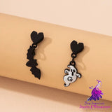 Halloween Series Ghost Skull Bat Earrings