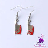 Gothic Horror Kitchen Knife Earrings