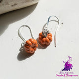 Gothic Pumpkin Pendant Earrings