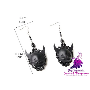 Gothic Lolita Devil Death Drop Earrings