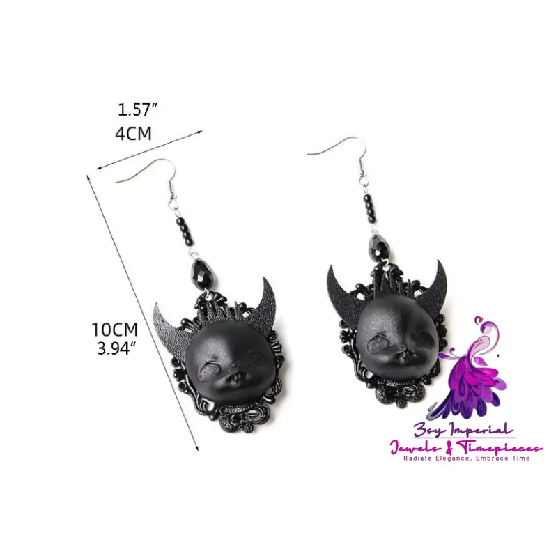 Gothic Lolita Devil Death Drop Earrings