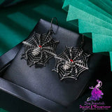 Spider Web Drop Earrings