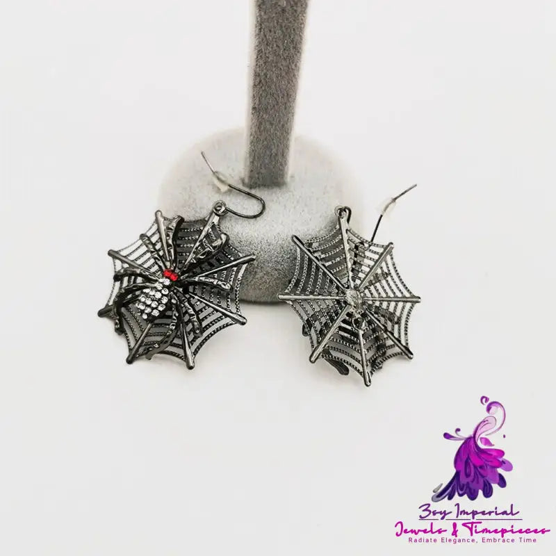 Spider Web Drop Earrings