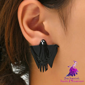 Halloween Hanging Ghost Decoration Hair Dryer Ghost Earrings