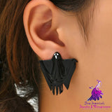 Halloween Hanging Ghost Decoration Hair Dryer Ghost Earrings