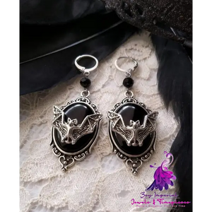 Halloween bat earrings