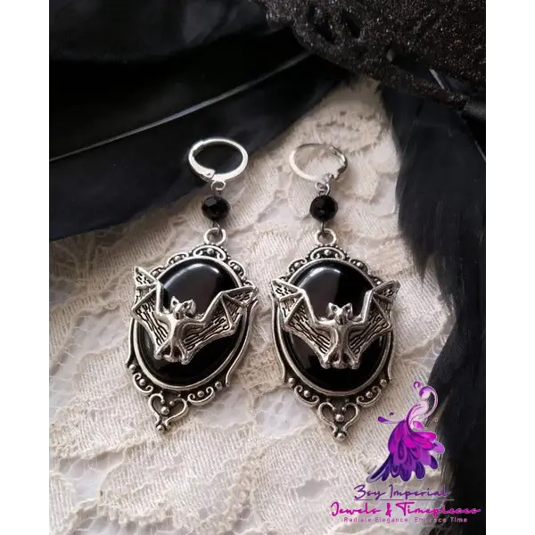 Halloween bat earrings