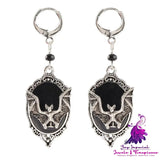 Halloween bat earrings