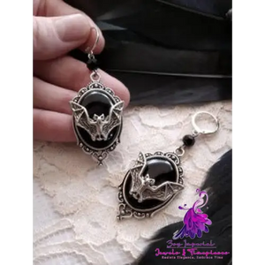 Halloween bat earrings