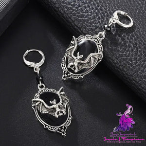 Halloween bat earrings