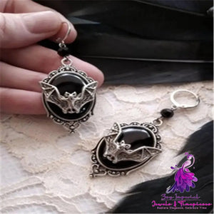 Halloween bat earrings