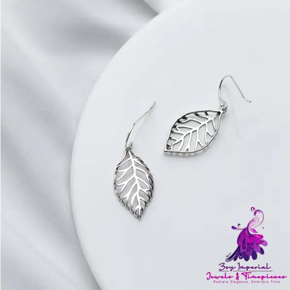 Thai Silver Leaf Earrings